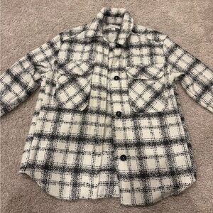 Black & White Plaid Jacket